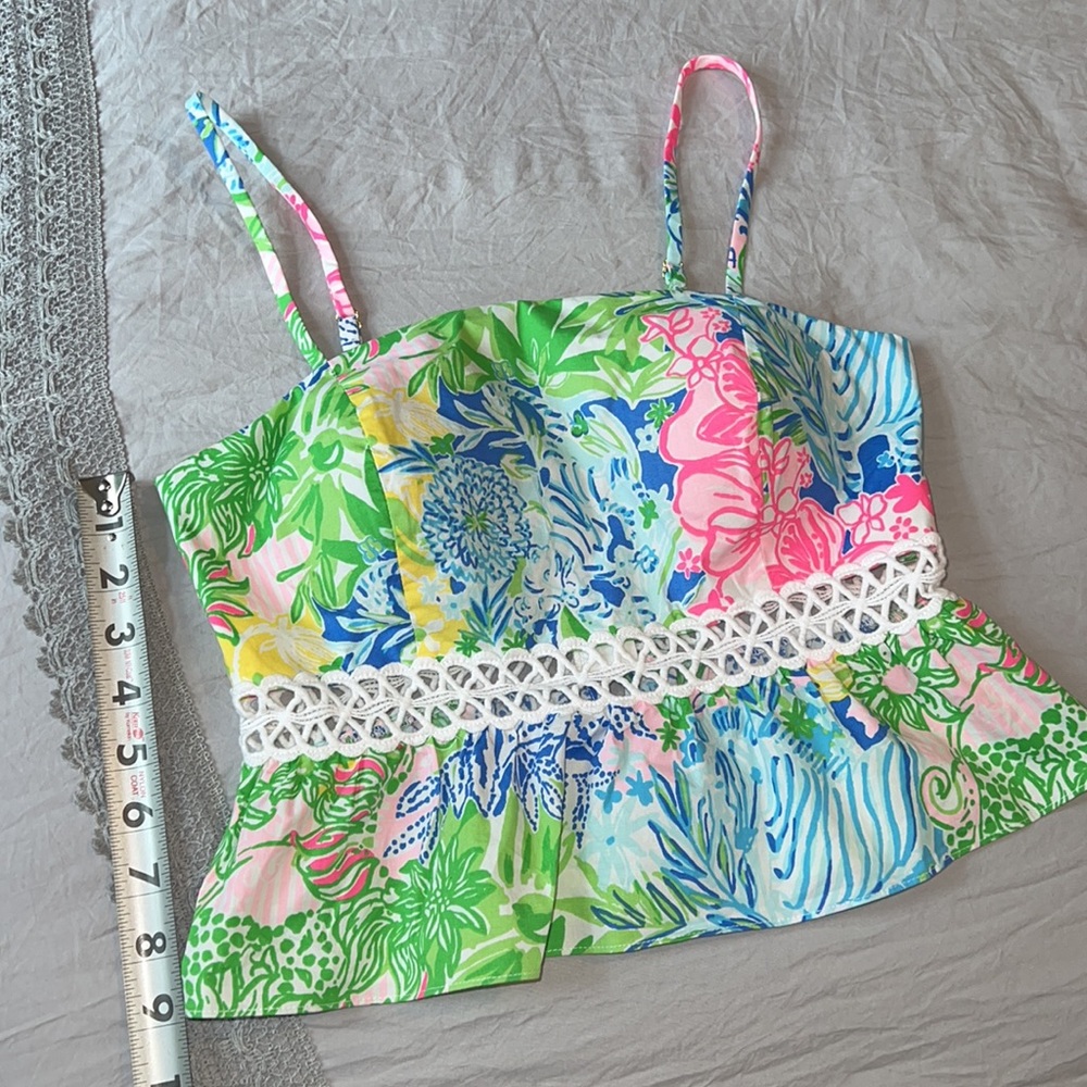 Lilly Pulitzer Cheek to Cheek Jan Eyelet Crop Top